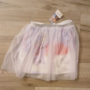 Disney Jumping Beans White and Pink Tulle Skirt Frozen II NWT size 6x  (G)
